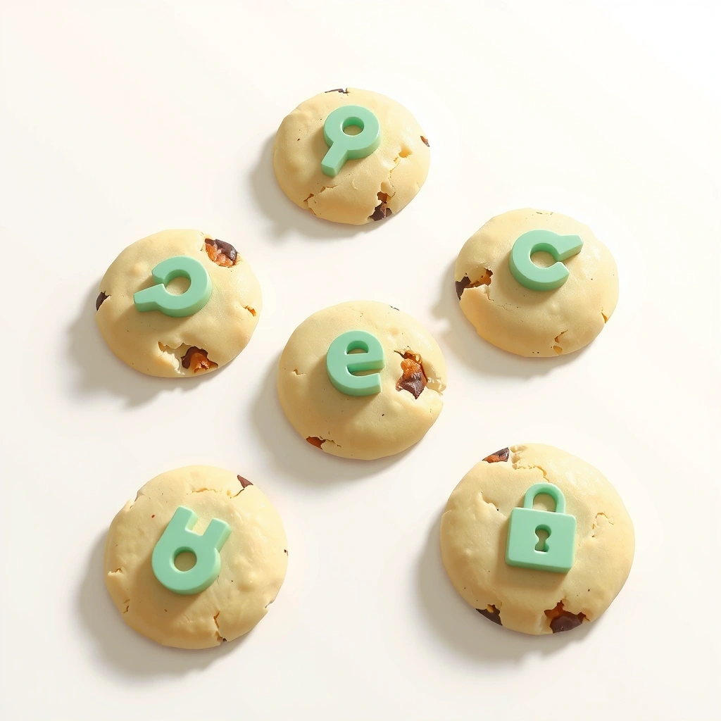 Illustration de cookies numériques